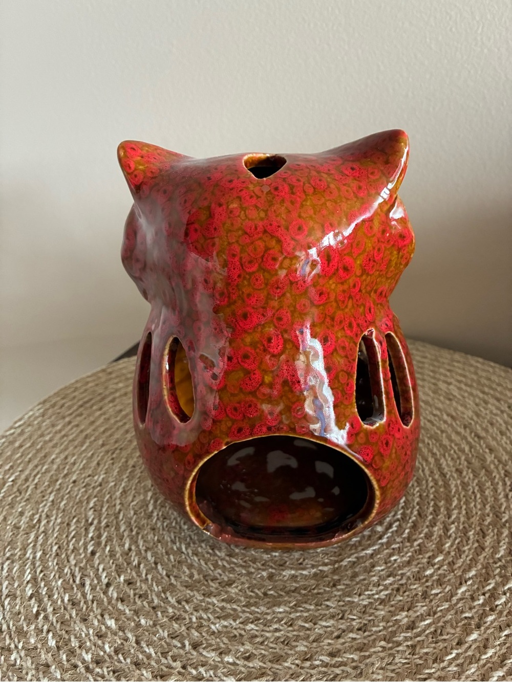 Hobby Lobby Metallic Ceramic Owl Candle Holder - Picture 5 of 8